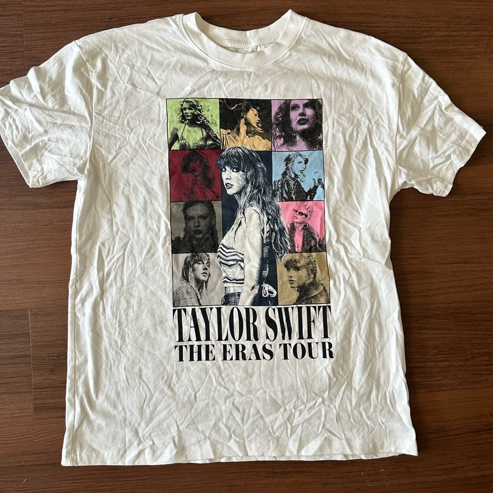 White Taylor Swift Eras Tour Shirt